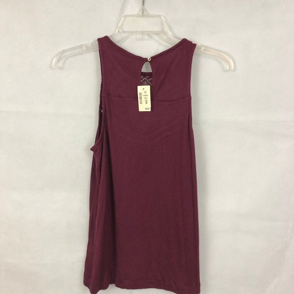 Women's Aeropostale Embroidered Lace Tank Top Sz S - Picture 2 of 4